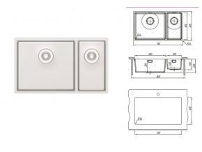 Подстольная мойка Оптима-HM 460/220.400.20.10 в Озёрске - ozyorsk.mebel74.com | фото 2