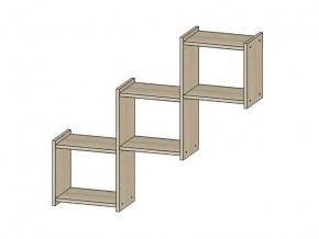 Полка Квадро ясень шимо светлый в Озёрске - ozyorsk.mebel74.com | фото