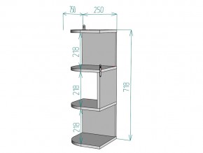 Полка S106 в Озёрске - ozyorsk.mebel74.com | фото 3