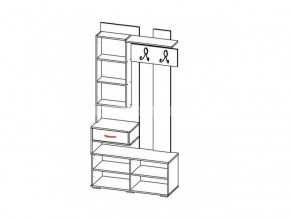 Прихожая с вешалкой БРЗ.10 Бриз в Озёрске - ozyorsk.mebel74.com | фото 2