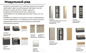 Прихожая Санти Белый/Дуб Крафт Золотой в Озёрске - ozyorsk.mebel74.com | фото 2