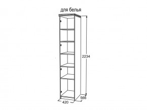 Шкаф 1-но створчатый для белья Ольга 13 в Озёрске - ozyorsk.mebel74.com | фото 3