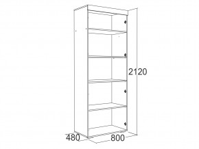 Шкаф 2-х дверный для белья Ольга 19 в Озёрске - ozyorsk.mebel74.com | фото 2