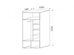 Шкаф 2-х дверный МДФ Некст в Озёрске - ozyorsk.mebel74.com | фото 2