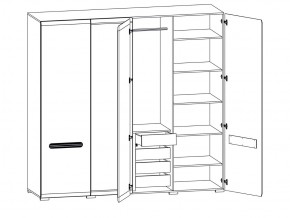 Шкаф 205-SZF2D2L/21/22 Ацтека белый в Озёрске - ozyorsk.mebel74.com | фото 2