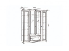 Шкаф 4-створчатый Белла в Озёрске - ozyorsk.mebel74.com | фото 2