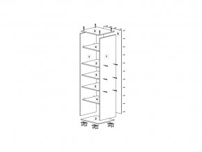 Шкаф 400 для белья (ДБ) ТМК Дуб млечный в Озёрске - ozyorsk.mebel74.com | фото 2