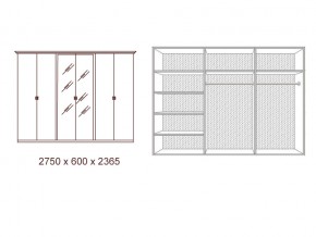 Шкаф 6-и дверный с зеркалами Анита в Озёрске - ozyorsk.mebel74.com | фото 2