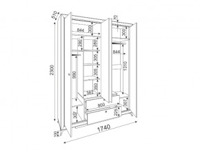 Шкаф четырехдверный Саванна М01 в Озёрске - ozyorsk.mebel74.com | фото 2