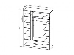 Шкаф четырехстворчатый Коста-Рика в Озёрске - ozyorsk.mebel74.com | фото 3