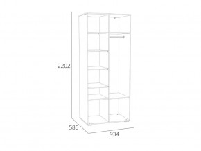 Шкаф для одежды Элиот НМ 041.70 в Озёрске - ozyorsk.mebel74.com | фото 2