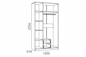 Шкаф комбинированный Фанк НМ 013.08-01 М1 в Озёрске - ozyorsk.mebel74.com | фото 3