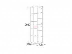 Шкаф крайний Омега 16 в Озёрске - ozyorsk.mebel74.com | фото 2