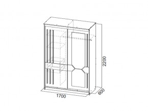 Шкаф-купе №25 1,7 м Блэк в Озёрске - ozyorsk.mebel74.com | фото 2