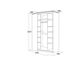 Шкаф купе угловой правый Ольга 13 в Озёрске - ozyorsk.mebel74.com | фото 3