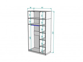 Шкаф Malta light H289 с антресолью HA3 Белый в Озёрске - ozyorsk.mebel74.com | фото 2