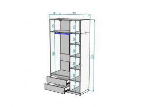 Шкаф Malta light H298 с антресолью HA3 Белый в Озёрске - ozyorsk.mebel74.com | фото 2