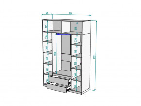 Шкаф Malta light H302 с антресолью HA4 Белый в Озёрске - ozyorsk.mebel74.com | фото 2