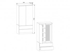 Шкаф Мори МШ900.1 Графит в Озёрске - ozyorsk.mebel74.com | фото 2