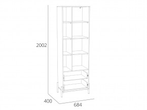 Шкаф Нуар НМ 011.78 в Озёрске - ozyorsk.mebel74.com | фото 2