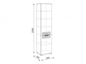 Шкаф пенал М12 Тиффани в Озёрске - ozyorsk.mebel74.com | фото 2