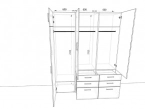 Шкаф распашной 1800К Антрацит в Озёрске - ozyorsk.mebel74.com | фото 2