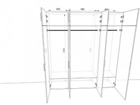 Шкаф распашной 2100Б Жемчуг в Озёрске - ozyorsk.mebel74.com | фото 2