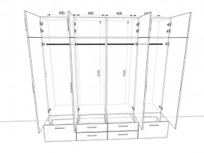 Шкаф распашной 2400К Антрацит в Озёрске - ozyorsk.mebel74.com | фото 2