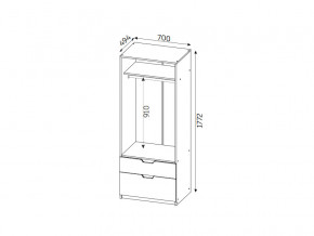 Шкаф с 2-мя ящиками МДФ Фаворит в Озёрске - ozyorsk.mebel74.com | фото 2