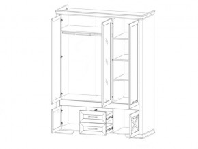 Шкаф SZF5D2S Марсель ясень снежный в Озёрске - ozyorsk.mebel74.com | фото 2