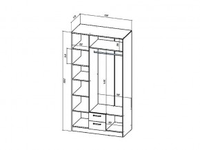 Шкаф трехстворчатый Коста-Рика в Озёрске - ozyorsk.mebel74.com | фото 2