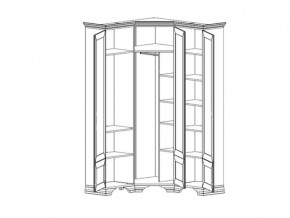 Шкаф угловой S320-SZFN5D Кентаки Белый в Озёрске - ozyorsk.mebel74.com | фото 2