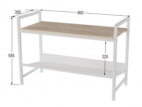 Скамья для прихожей Хигс дуб санремо/белый в Озёрске - ozyorsk.mebel74.com | фото 2