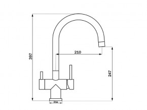 Смеситель Sprint Logic LM2191 Stainless Steel в Озёрске - ozyorsk.mebel74.com | фото 2