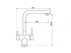 Смеситель Sprint Logic LM2192 Stainless Steel в Озёрске - ozyorsk.mebel74.com | фото 2