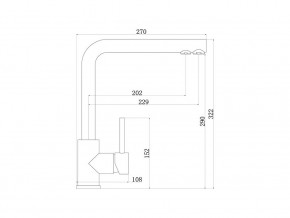 Смеситель Sprint logic LM2196 Stainless Steel в Озёрске - ozyorsk.mebel74.com | фото 2