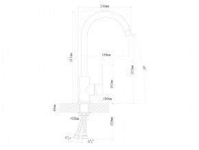 Смесители Florentina Альфа Нержавеющая сталь в Озёрске - ozyorsk.mebel74.com | фото 2