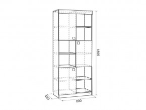 Стеллаж Форсаж дуб крафт золотой/белый в Озёрске - ozyorsk.mebel74.com | фото 2