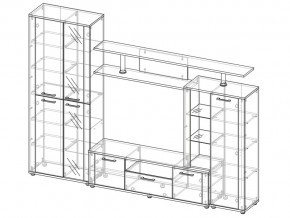 Стенка Соло №10 А НМ ЛДСП белый/дуб сонома светлый в Озёрске - ozyorsk.mebel74.com | фото 2