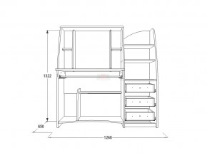 Стол компьютерный СК 1 ясень анкор в Озёрске - ozyorsk.mebel74.com | фото 2