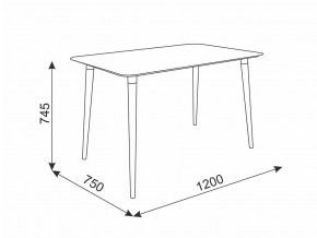 Стол обеденный Сканди 1 белый/светлый лак в Озёрске - ozyorsk.mebel74.com | фото 2