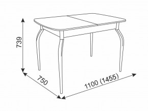 Стол обеденный Танго белый в Озёрске - ozyorsk.mebel74.com | фото 3