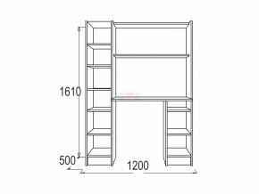 Стол письменный Омега 2 венге/млечный дуб в Озёрске - ozyorsk.mebel74.com | фото 2