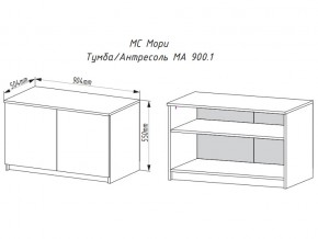 Тумба-антресоль Мори МА900.1 графит в Озёрске - ozyorsk.mebel74.com | фото 2