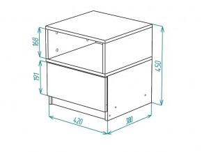 Тумба прикроватная Грация в Озёрске - ozyorsk.mebel74.com | фото 2