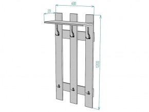 Вешалка V2 в Озёрске - ozyorsk.mebel74.com | фото 3