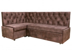 Угловой диван Призма со стяжкми коричневый со спальным местом в Озёрске - ozyorsk.mebel74.com | фото