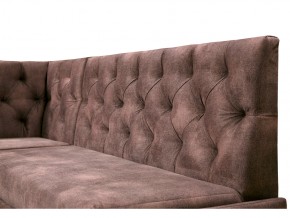 Угловой диван Призма со стяжкми коричневый со спальным местом в Озёрске - ozyorsk.mebel74.com | фото 2