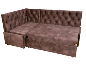 Угловой диван Призма со стяжкми коричневый со спальным местом в Озёрске - ozyorsk.mebel74.com | фото 4