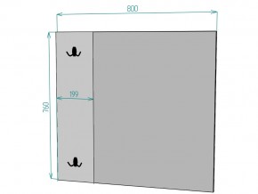 Зеркало Лофт Z10 ширина 800 в Озёрске - ozyorsk.mebel74.com | фото 2